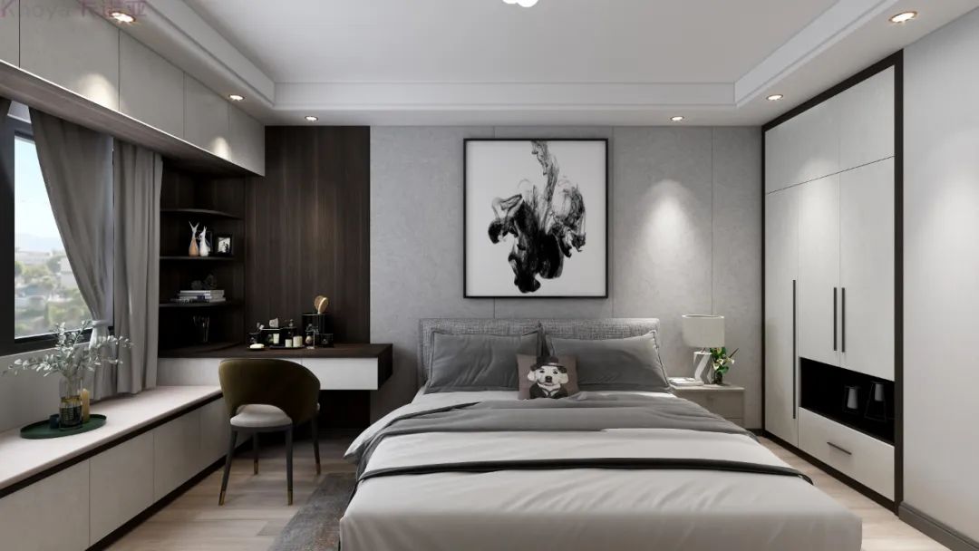 客廳做書柜、臥室設(shè)閱讀角