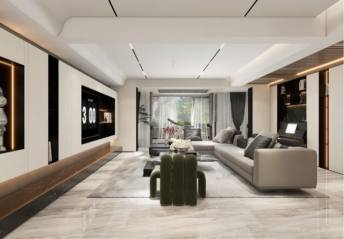 意式極簡(jiǎn)丨拒絕過(guò)度裝修，173㎡住出大平層的高級(jí)舒適感